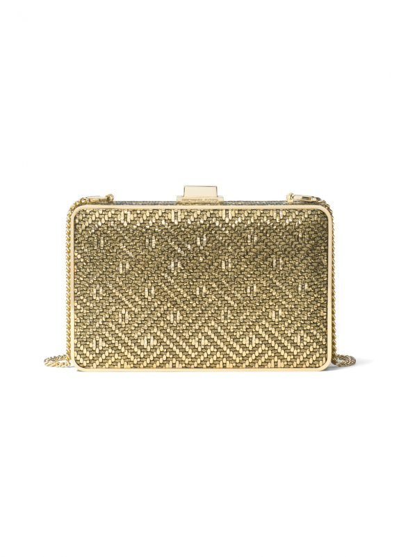 Michael Kors Pearl Medium Box Clutch Nahkalaukku