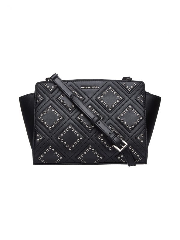 Michael Kors Selma Md Diamond Grommet Messenger Nahkalaukku